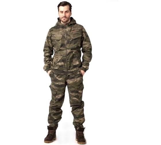 Костюм TAYGERR Тактик NEW Твил, зелёный тигр, осень-весна, р-р 52-54, рост 182-188 7694/зеленый4 1