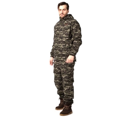 Костюм TAYGERR Тактик NEW Рип-флис, черный тигр, осень-весна, р-р 60-62, рост 182-188 7693/черный7