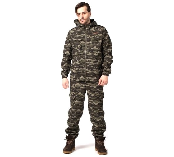 Костюм TAYGERR Тактик NEW Рип-флис, черный тигр, осень-весна, р-р 52-54, рост 182-188 7693/черный4 1