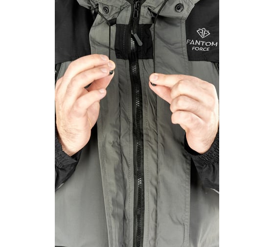 Костюм демисезонный мужской Fantom Force Gorka NEXT Demi (TASLAN), Grey\Black, рост 170-176, размер 88-92 FFPD-1-03-GRBL-3-88