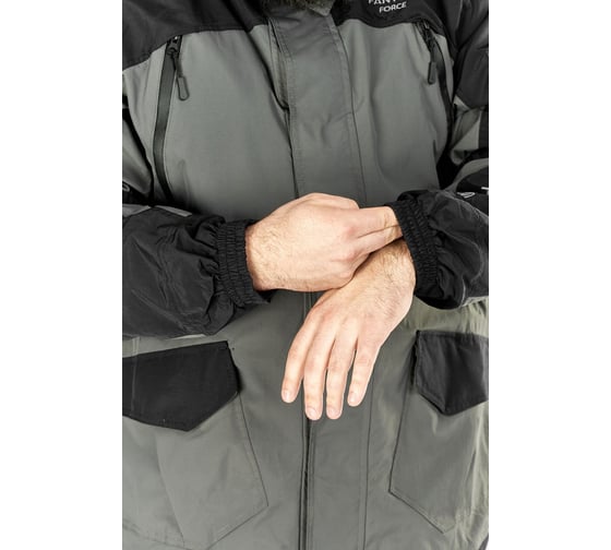 Костюм демисезонный мужской Fantom Force Gorka NEXT Demi (TASLAN), Grey\Black, рост 170-176, размер 88-92 FFPD-1-03-GRBL-3-88
