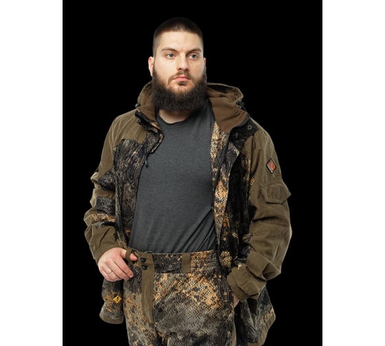 Костюм демисезонный мужской Fantom Force Gorka NEXT Demi (ALOVA/FINLANDIA), 510-3 Dark Forest\Finlandia Khaki 1, рост 170-176, размер 120-124 FFPD-1-03-5103-3-120