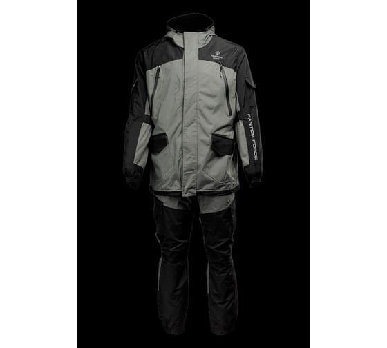Костюм демисезонный мужской Fantom Force Gorka NEXT Demi (TASLAN), Grey\Black, рост 170-176, размер 104-108 FFPD-1-03-GRBL-3-104
