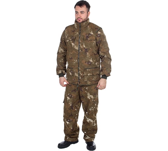 Летний костюм HUNTSMAN Тайга-3 цвет Карта, размер 52-54, рост 182 НФ-00000378/52-54/182