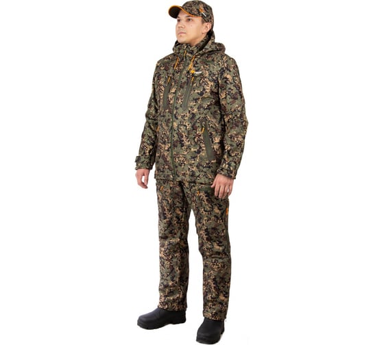 Костюм для охоты PRIDE Вольф Hunt-Shell, лес, р-р 60-62, рост 182-188 4610097088001