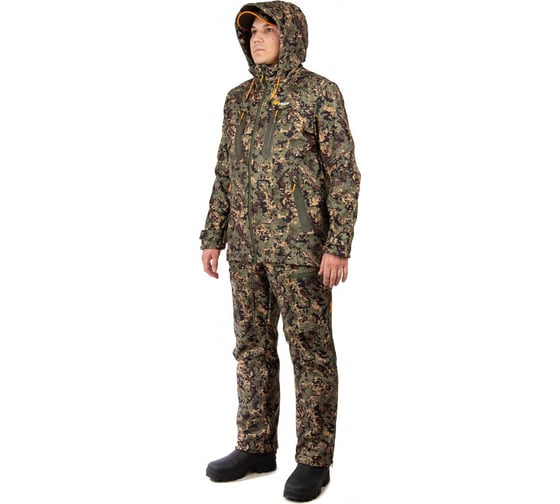 Костюм для охоты PRIDE Вольф Hunt-Shell, лес, р-р 60-62, рост 170-176 4610097087998
