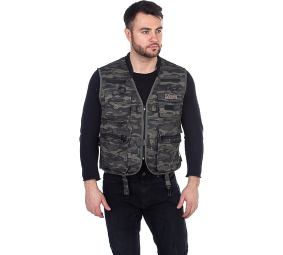 Летний жилет HUNTSMAN Енисей, цвет Тень, р. 52-54/182 НФ-00000303/52-54/182