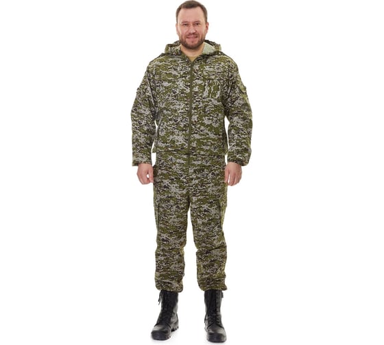 Костюм ORION Active Спецназ рип-стоп, зеленая цифра, размер 52-54 рост 182-188 4610097096419 1