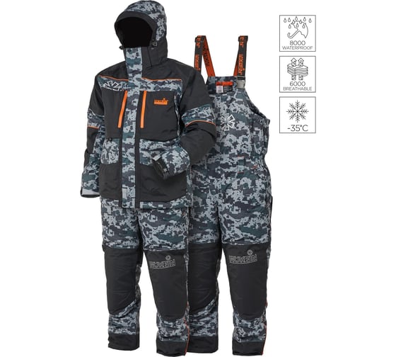 Костюм зимний NORFIN DISCOVERY 3 CAMO 05 размер XXL 453205-XXL