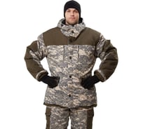 Костюм зимний URSUS "ГОРКА" куртка/брюки, цвет КМФ "цифра светло-серый"/хаки, ткань Рип-Стоп КОС288-ЗМ-светло-серый ЦИФРА/56-58, 170-176