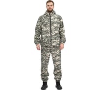 Костюм URSUS "МАСКХАЛАТ" куртка/брюки, цвет КМФ "Цифра светло-серый", ткань сорочечная КОС894-ЦИФРА светло-серый/48-50, 170-176