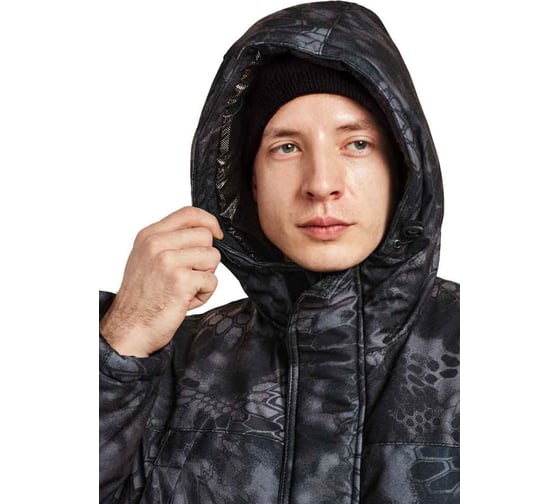 Костюм зимний URSUS "СКАНДИН" куртка/полукомбинезон, цвет КМФ Черный питон, ткань Алова КОС892-ЧЕРНЫЙ ПИТОН/64-66, 182-188