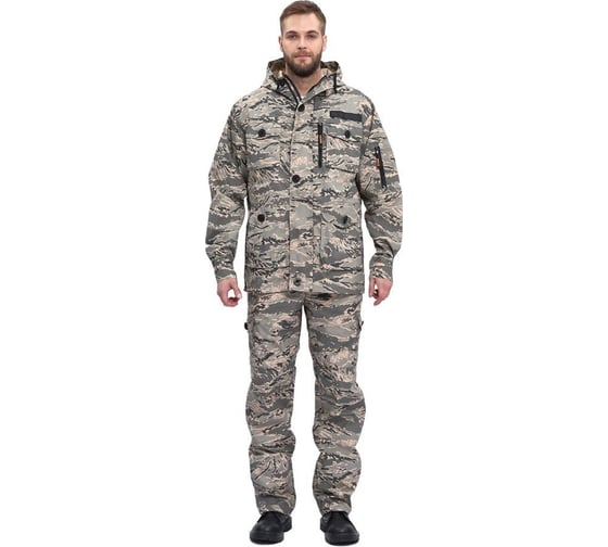 Костюм URSUS "СУМРАК" куртка/брюки, цвет КМФ "Легион серый" , ткань Рип-Стоп КОС407-ЛЕГИОН СЕРЫЙ/56-58, 182-188 1