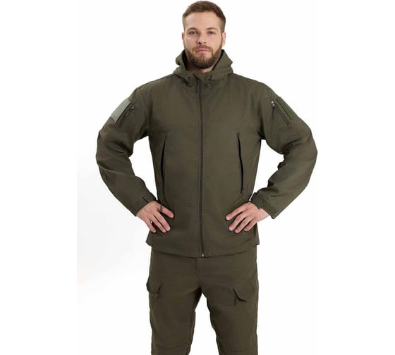Костюм URSUS "ШТУРМ" куртка/брюки, цвет КМФ хаки, ткань Твилл Пич КОС1055-ХАКИ/56-58, 182-188