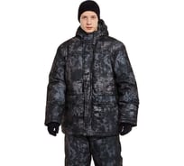 Костюм зимний URSUS "СКАНДИН" куртка/полукомбинезон, цвет КМФ Черный питон, ткань Алова КОС892-ЧЕРНЫЙ ПИТОН/52-54, 182-188