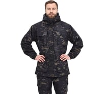 Костюм демисезонный URSUS "СУМРАК-ВЕСНА/ОСЕНЬ" куртка/брюки, цвет КМФ "Черный", ткань Твил рип-Стоп КОС571-ЧЕРНЫЙ КМФ/56-58, 182-188