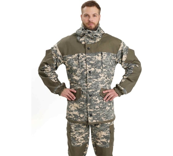 Костюм мужской URSUS "ГОРКА-М" куртка/брюки, цвет КМФ "Мультикам/хаки", ткань Рип-стоп КОС490-МУЛЬТИКАМ/ХАКИ/48-50, 170-176 1