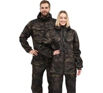 Костюм URSUS "РОВЕР" куртка/брюки, цвет КМФ "Мультикам черный", ткань Полофлис КОС346-МУЛЬТИКАМ ЧЕРНЫЙ/56-58, 182-188