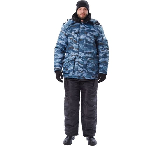 Куртка мужская зимняя URSUS "Охрана" кмф серый вихрь КУР606-К029/44-46, 170-176