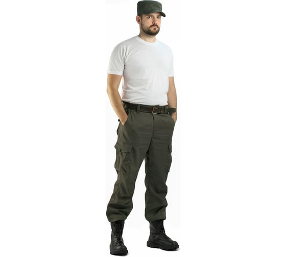 Брюки мужские URSUS "Капрал" Твилл Пич "ХАКИ" размер 60-62, рост 170-176 БРЮ102-380/60-62, 170-176 1