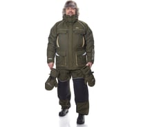 Костюм для рыбалки зимний GRAYLING Камчатка МАГМА хаки, р-р 56-58 рост 170-176 4660335516988