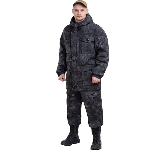 Мужской демисезонный костюм URSUS ЯЛ-02-151, р.56-58, рост 182-188, кмф черный 90003304