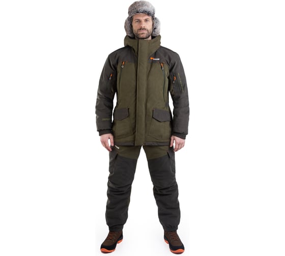 Костюм для охоты зимний Pride Магнум V2 -15, хаки, 64-66 рост 182-188 4660335515196