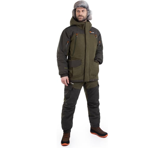 Костюм для охоты зимний Pride Магнум V2 -15, хаки, 64-66 рост 182-188 4660335515196