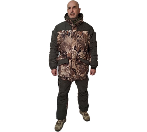 Костюм зимний «ГЕРКОН» куртка/брюки, цвет: кмф ТАЙГА/т.хаки, ткань: Алова/Финляндия КОС432-ТАЙГА; 56-58, 170-176 URSUS КОС432-ТАЙГА/56-58, 170-176 1