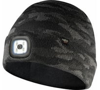 Шапка с фонариком NEO Tools CAMO URBAN двухслойная 81-632