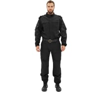 Костюм URSUS СПЕЦНАЗ куртка/брюки цвет: черный, ткань: Рип-Стоп КОС501-ЧЕРНЫЙ/64-66, 182-188