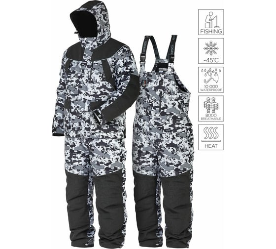 Зимний костюм Norfin EXPLORER 2 CAMO HEAT 03 размер L 351103-L