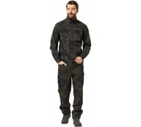 Куртка Эксперт Спецодежда Аксель кмф хаки/черный, р. 52-54, рост 182-188 6446000067003