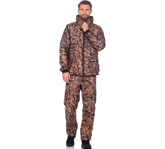Демисезонный костюм HUNTSMAN Тайга-3, ткань Алова, КМФ камыш  t_3_100-703-56-58/182