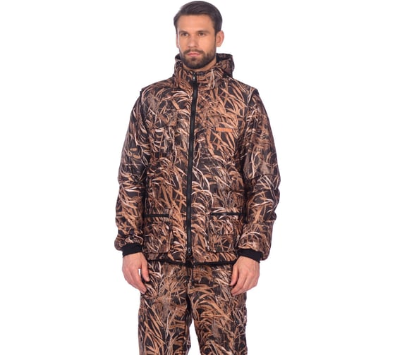 Демисезонный костюм HUNTSMAN Тайга-3, ткань Алова, КМФ камыш  t_3_100-703-56-58/182