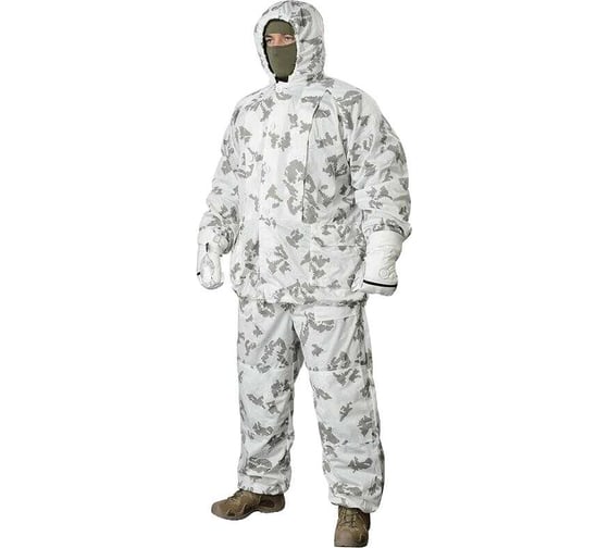 Зимний маскировочный костюм ООО Мердигер Клякса, ткань Taffeta 190, р. 52-54 1387