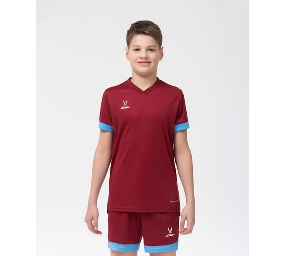 Игровая футболка Jogel DIVISION PerFormDRY Union Jersey, гранатовый/голубой/белый УТ-00020594