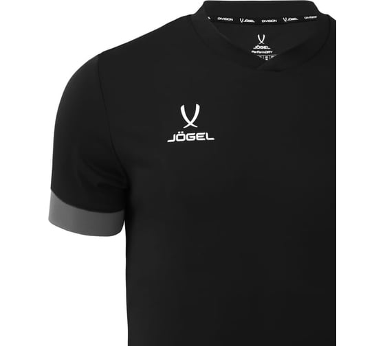 Игровая футболка Jogel DIVISION PerFormDRY Union Jersey, черный/темно-серый/белый УТ-00020589