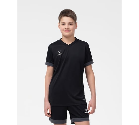 Игровая футболка Jogel DIVISION PerFormDRY Union Jersey, черный/темно-серый/белый УТ-00020589