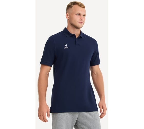 Поло Jogel ESSENTIAL Cotton Polo 23, темно-синий ЦБ-00002492