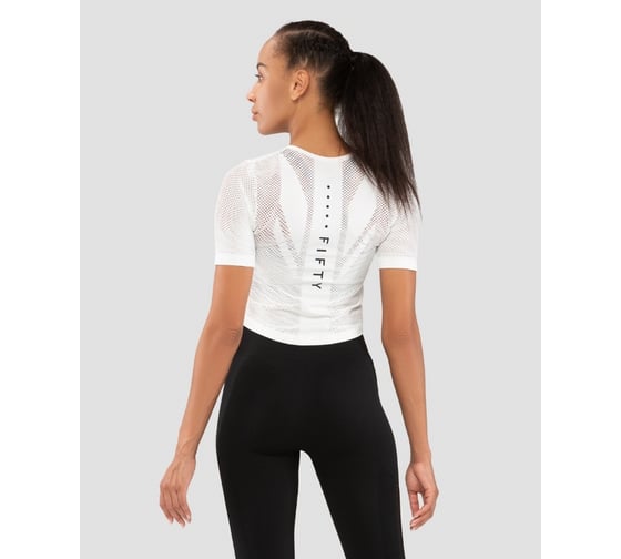 Женская футболка FIFTY Essential Knit white FA-WT-0201-WHT, белый УТ-00016878