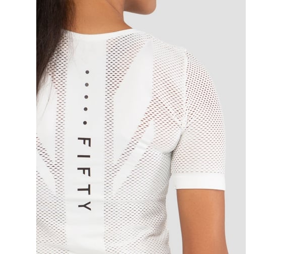 Женская футболка FIFTY Essential Knit white FA-WT-0201-WHT, белый УТ-00016878