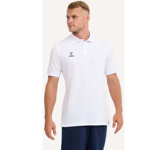 Поло Jogel ESSENTIAL Cotton Polo 23, белый ЦБ-00002481
