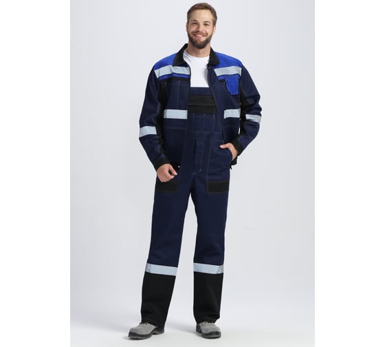 Костюм с полукомбинезоном Факел Виват-2 Премиум UZ, темно-синий/черный/васильковый, размер 56-58, рост 158-164 87489147.026 1