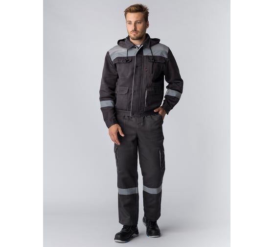 Костюм с полукомбинезоном Факел Титан-2 СОП UZ, темно-серый/светло-серый, размер 68-70, рост 170-176 87489266.024 1