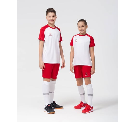 Игровая футболка Jogel CAMP Reglan Jersey JFT-1021-K, белый/красный, размер XS УТ-00016196