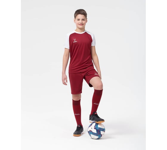 Игровая футболка Jogel CAMP Reglan Jersey JFT-1021-K, гранатовый/белый, размер XS УТ-00016202