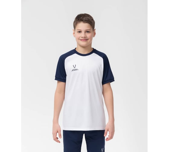 Игровая футболка Jogel CAMP Reglan Jersey JFT-1021-K, белый/темно-синий, размер XS УТ-00016197
