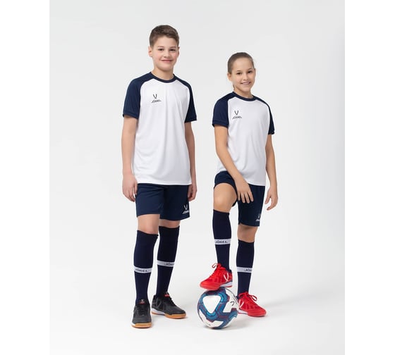 Игровая футболка Jogel CAMP Reglan Jersey JFT-1021-K, белый/темно-синий, размер XS УТ-00016197