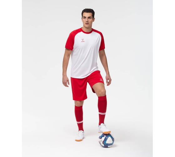 Игровая футболка Jogel CAMP Reglan Jersey JFT-1021, белый/красный, размер XL УТ-00016175